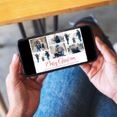 クリスマスホリデー数々の6フォトレッドスノーフレーク シーズンカード