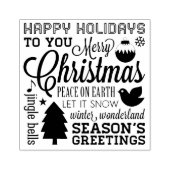 クリスマスホリデー気持ちラバーアートスタンプ ラバースタンプ (インプリント)