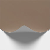 クリスマスホリデー深い濃い飽和褐色 ラッピングペーパー (角)