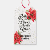 クリスマスホリデー焼いたグッズ ギフトタグ (正面)