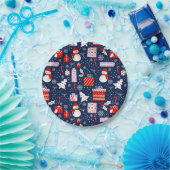 クリスマスホリデー紙プレート ペーパープレート (パーティー)