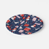 クリスマスホリデー紙プレート ペーパープレート (アングル)