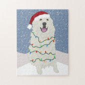 クリスマスホリデー素晴らしピレネー ジグソーパズル (縦)