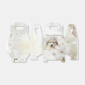 クリスマスホリデー素晴らしピレネーPUPウォーターカラー フェイバーボックス (折り畳みなし)