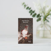 クリスマスホリデー素朴ヴィンテージ格言 名刺 (スタンド正面)