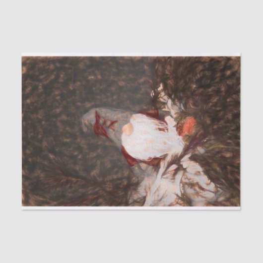 クリスマスホリデー素朴ヴィンテージ格言 薄葉紙 (正面)