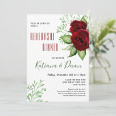 クリスマスホリデー結婚のブライダルシャワーへの招待 招待状 (スタンド正面)