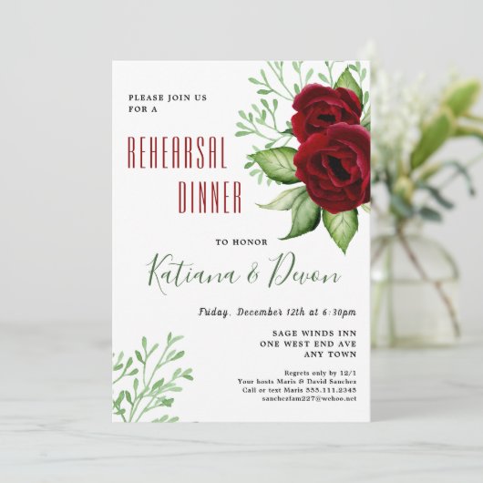 クリスマスホリデー結婚のブライダルシャワーへの招待 招待状 (スタンド正面)