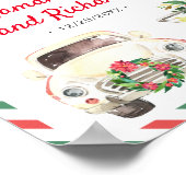 クリスマスホリデー結婚の婚約歓迎パーティー ポスター (角)