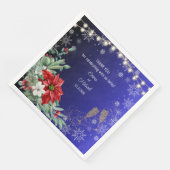 クリスマスホリデー結婚ズペーパーナプキン (コーナー)