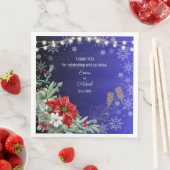 クリスマスホリデー結婚ズペーパーナプキン (インサイチュ)