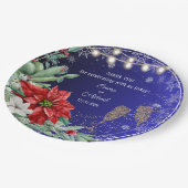 クリスマスホリデー結婚ズ紙プレート ペーパープレート (アングル)
