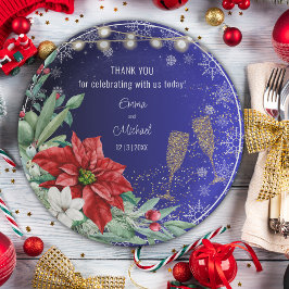 クリスマスホリデー結婚ズ紙プレート ペーパープレート