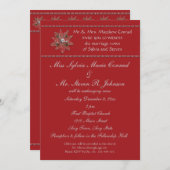 クリスマスホリデー結婚式招待状 招待状 (正面/裏面)