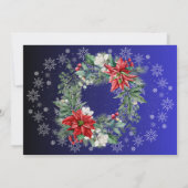 クリスマスホリデー結婚式招待状 招待状 (裏面)