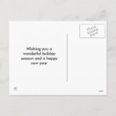 クリスマスホリデー自閉症意識パズルCookie シーズンポストカード (裏面)