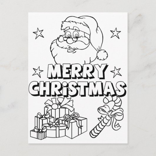 クリスマスホリデー葉書の色 シーズンポストカード (正面)