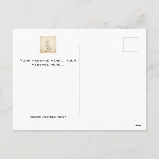 クリスマスホリデー通りミュージシャンはがき シーズンポストカード (裏面)