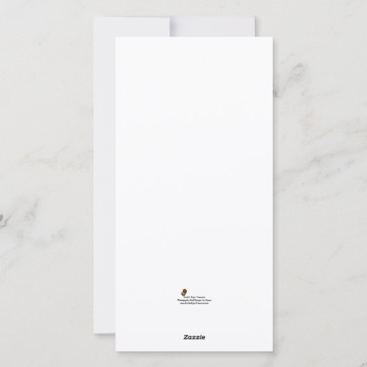 クリスマスホリデー雪だるまツリーフォトカード シーズンカード (裏面)