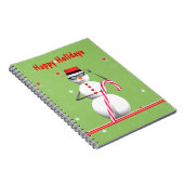 クリスマスホリデー雪だるま ノートブック (右側)