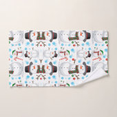 クリスマスホリデー雪だるま バスタオルセット (ハンドタオル)