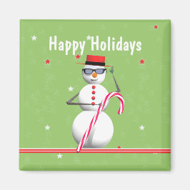 クリスマスホリデー雪だるま マグネット