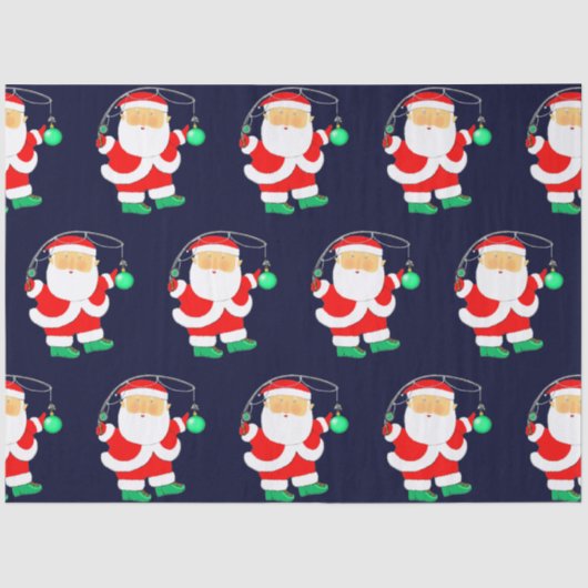 クリスマスホリデー魚釣り 薄葉紙 (正面)