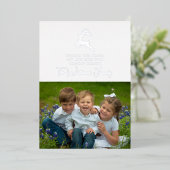 クリスマスホリデー鹿 箔シーズンカード (立ち正面)