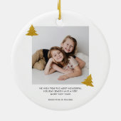 クリスマスホリデー2フォトファミリーキープサケ セラミックオーナメント (裏面)