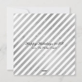 クリスマスホリデー4フォトグリーティングカスタムカード シーズンカード (裏面)