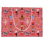 クリスマスホリデー – くるみ割り大抱き枕 ラージペーパーバッグ (裏面)