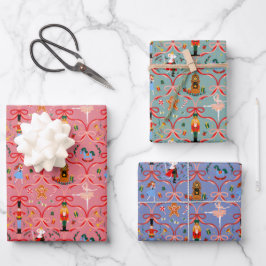 クリスマスホリデー – くるみ割り ラッピングペーパーシート