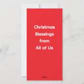 クリスマスホリデー アブストラクト エンジェル カード (裏面)