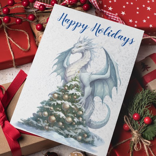 クリスマスホリデー ウィンター ドラゴン スノー カード