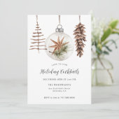 クリスマスホリデー カクテルパーティー 招待状 (スタンド正面)