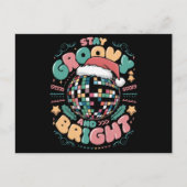 クリスマスホリデー・グルーヴィー ステイ・グルーヴィー・アンド・ブライト シーズンポストカード (正面)