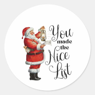 クリスマスホリデー、サンタギフトラベル ラウンドシール