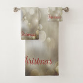 クリスマスホリデー、シックなクリスマスボール バスタオルセット (インサイチュ)