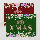 クリスマスホリデー シーズンポストカード (正面/裏面)