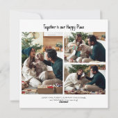 クリスマスホリデー ファミリーペット フォト 挨拶カード シーズンカード (裏面)