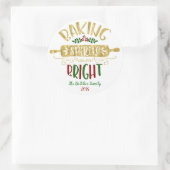 クリスマスホリデー – ベーキングスピリッツ明数々のるい ラウンドシール (バッグ)