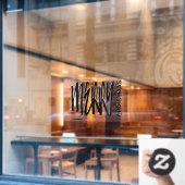 クリスマスホリデー モダン タイポグラフィ 窓 ウィンドウサイン (カフェ窓)