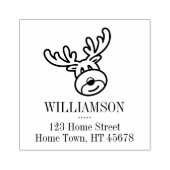 クリスマスホリデー ルドルフ ザ リンデア アドレス ラバースタンプ (インプリント)