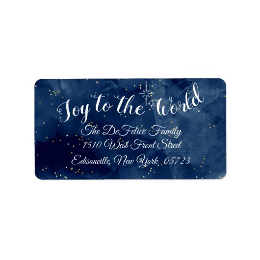 クリスマスホリデー – 世界への喜び ラベル (正面)