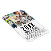 クリスマスホリデー 1年の振り返り 12枚の写真 マグネット (右側)