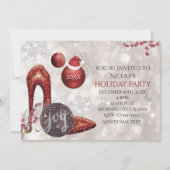 クリスマスホリデー glamour パーティーイベント招待状 招待状 (正面)