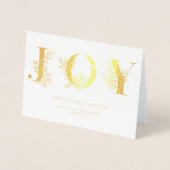 クリスマスホリデーJoy モダンフローラの概要写真 箔カード (正面)