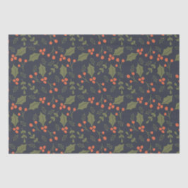 クリスマスホリモダンディーブホリーボタニカル 薄葉紙