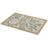 クリスマスホリーかわいらしアンティーク挨拶 カッティングボード (角)