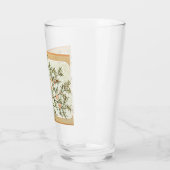 クリスマスホリーかわいらしアンティーク挨拶 タンブラーグラス (左)